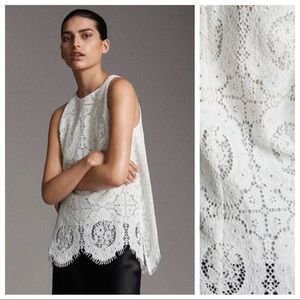 *Massimo Dutti* Guipure Lace Top